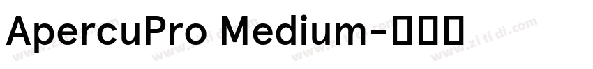 ApercuPro Medium字体转换